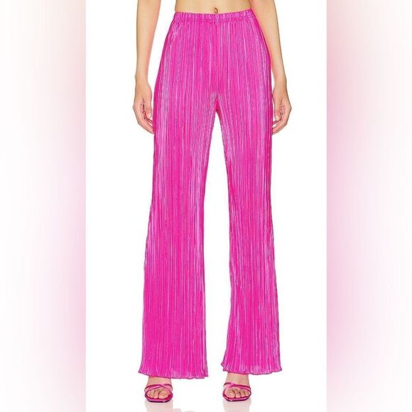 Good American Always Fit Plisse Pants NWT - Picture 1 of 9